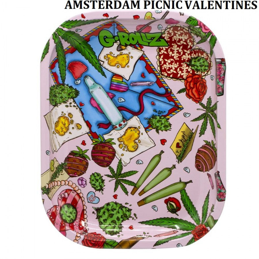 Amsterdam Picnic Valentines - Metal Rolling Tray