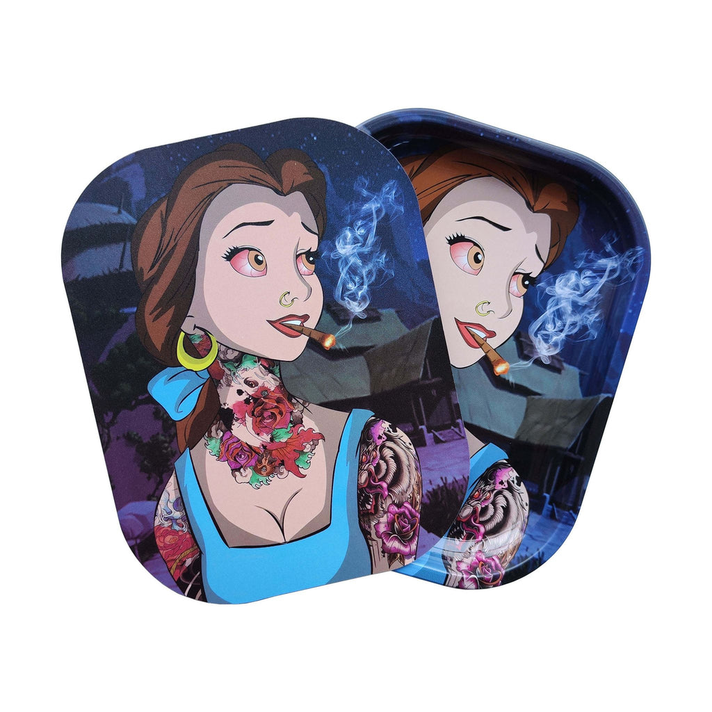 Edgy Belle - Rolling Tray with Lid