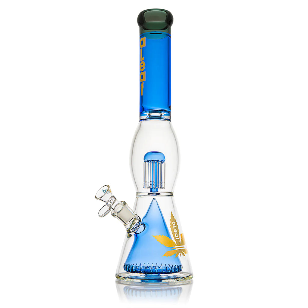 Aleaf Glass - 16" Pyramid Perc With Showerhead Glass Beaker 7mm Thick - Stoners Mall - Online Head shop - Bongs Rigs Pipes Heady Glass #1 Glass shop