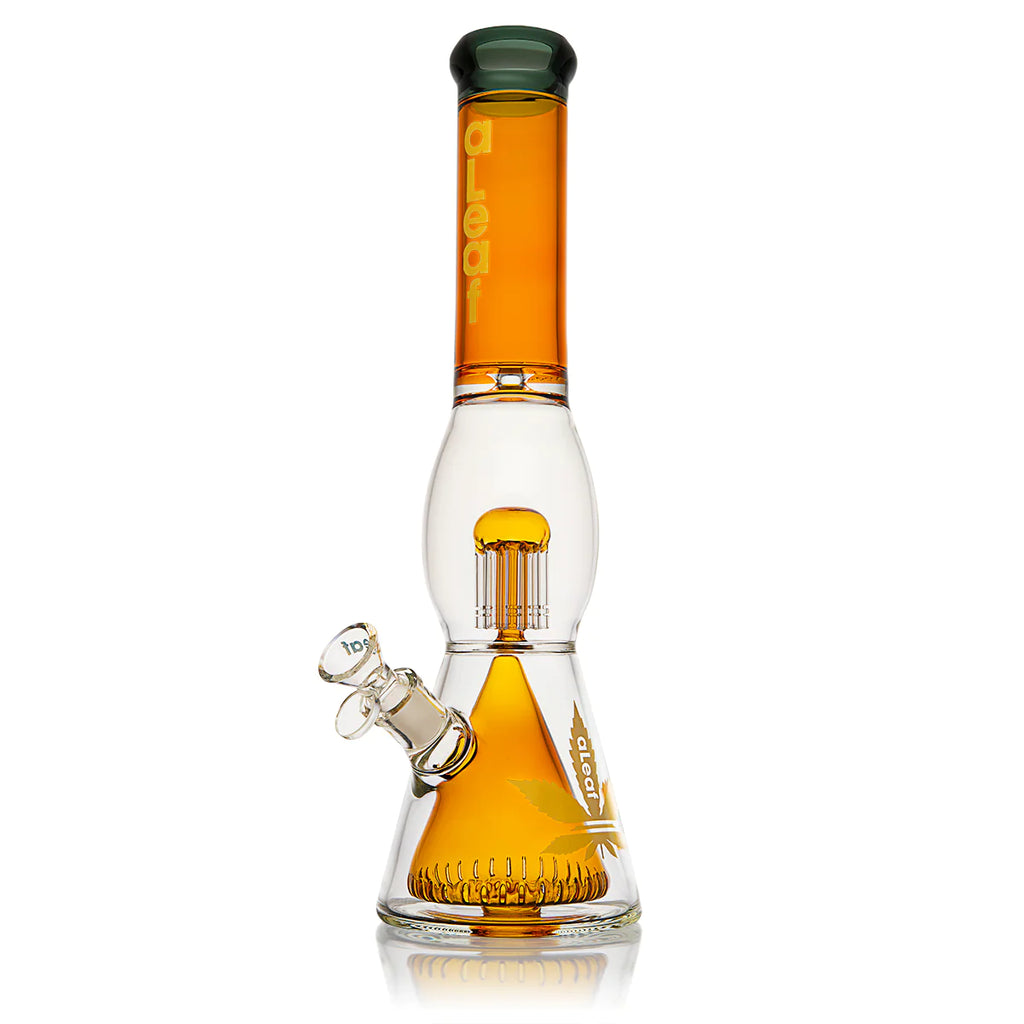 Aleaf Glass - 16" Pyramid Perc With Showerhead Glass Beaker 7mm Thick - Stoners Mall - Online Head shop - Bongs Rigs Pipes Heady Glass #1 Glass shop