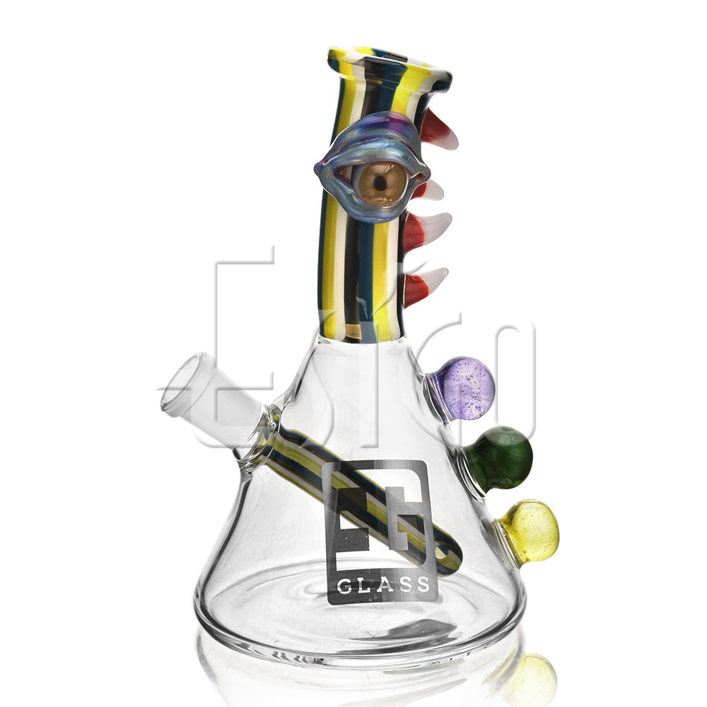 7" HEADY TUBE MULTI-COLOR WITH ATTACHED EYE PENDANT - This Head Shop - Online Premium Head Shop
