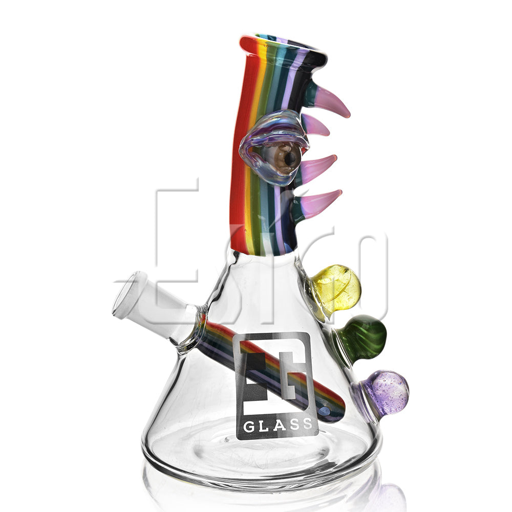 7" HEADY TUBE MULTI-COLOR WITH ATTACHED EYE PENDANT - This Head Shop - Online Premium Head Shop