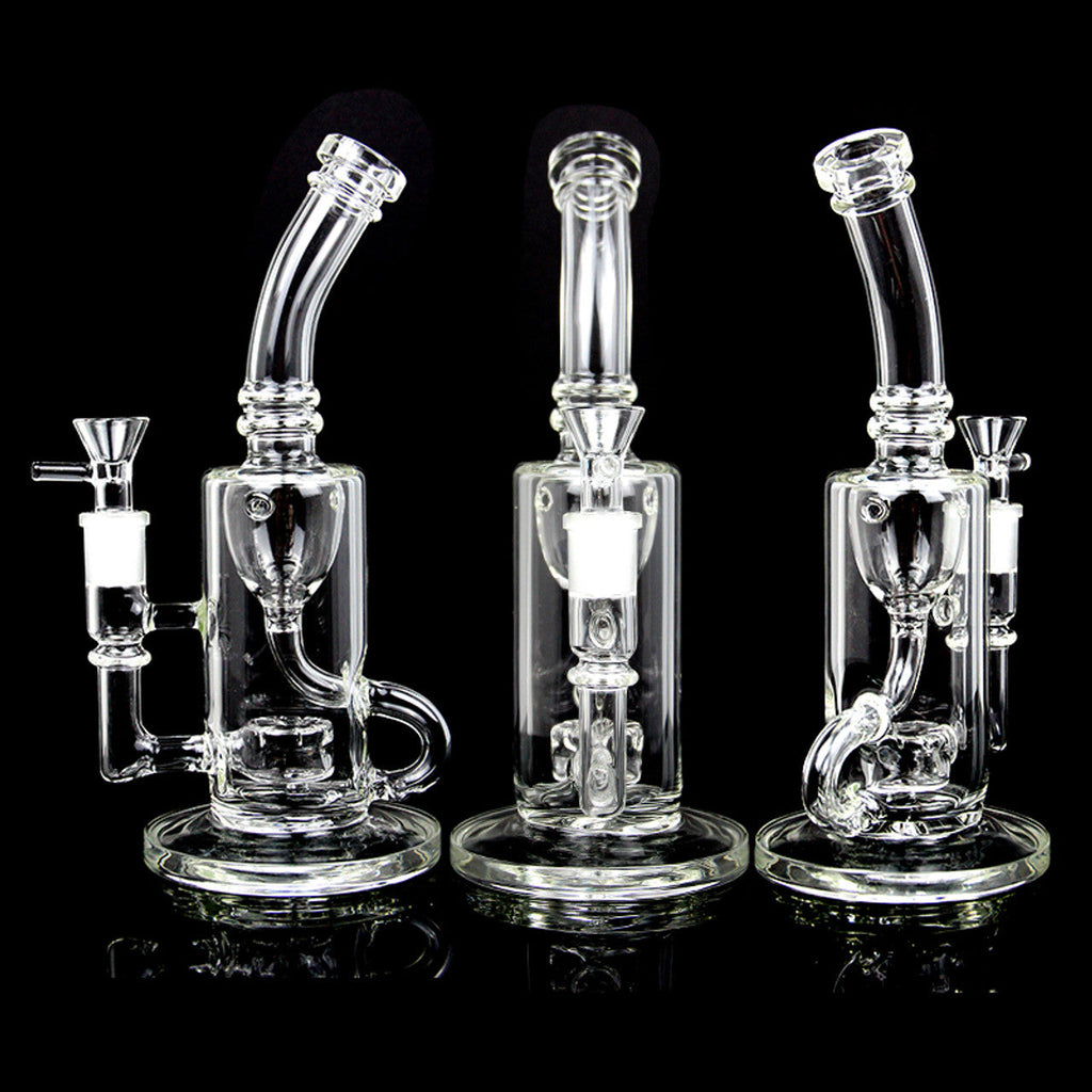 This Head Shop Glass - Clear Klein Recycler 8"
