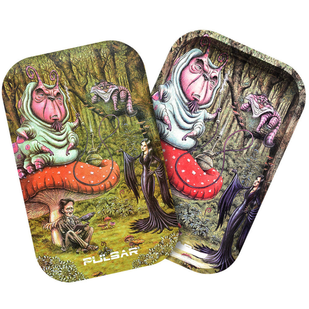 Malice in Wonderland - Pulsar Metal Rolling Tray with Lid
