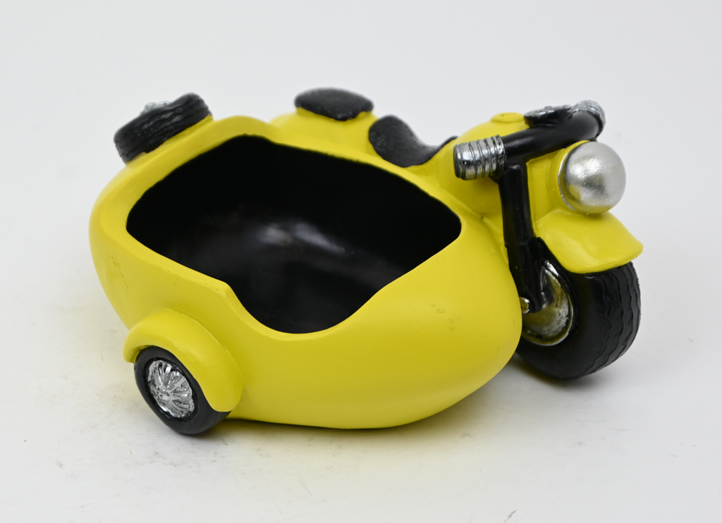 Yellow Motorcycle with a Sidecar Theme Ashtray - Stoners Mall - Online Head shop - Bongs Rigs Pipes Heady Glass #1 Glass shop