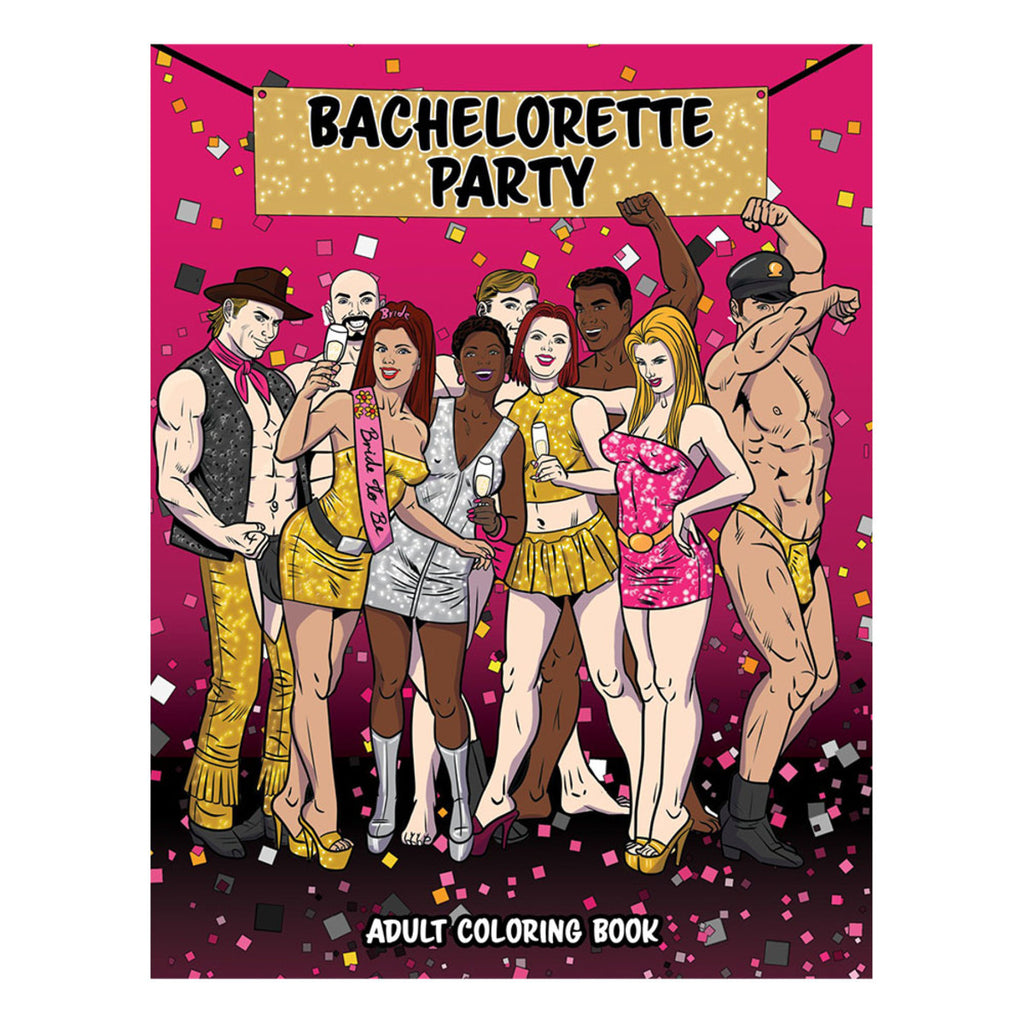 Wood Rocket Bachelorette Party Adult Coloring Book | 8.5" x 11"