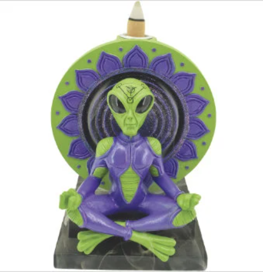 Green and Purple Alien Yoga Master Backflow Burner