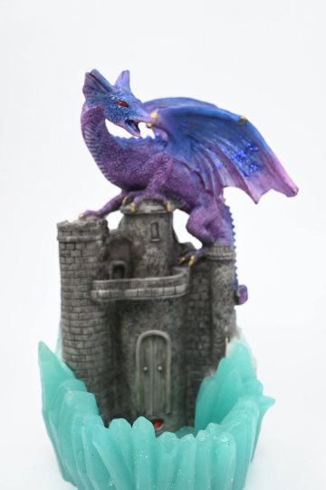 Dragón on a castle Incense Holder