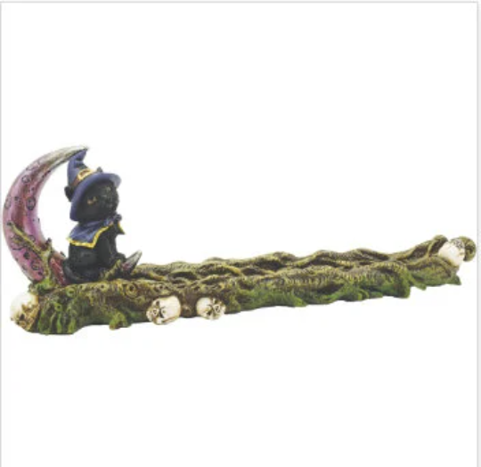 Witchy Cat Incense Holder